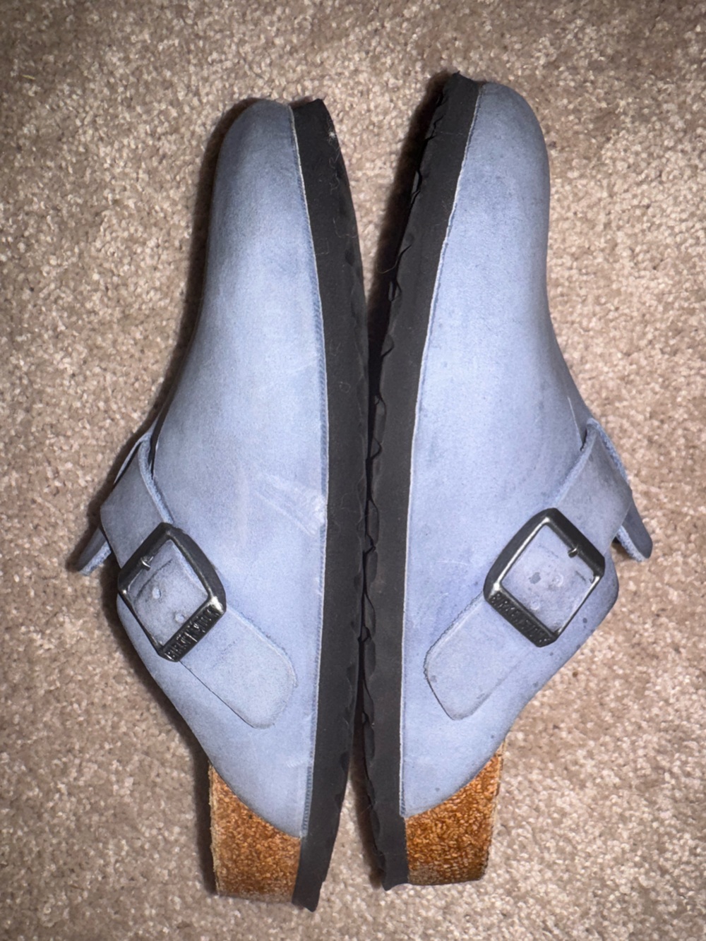 Birkenstock 38 Elemental Blue Boston clogs